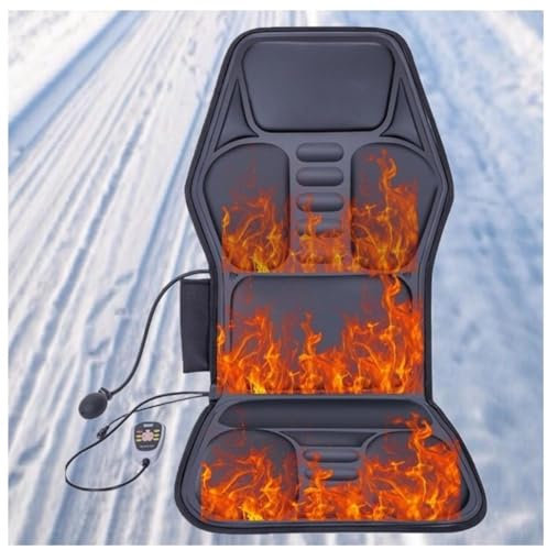 NURII Sedia Massaggiante, con 9 Motori Vibranti, Schienale Auto Massaggiante Cuscino per Massaggio per L'Home Office