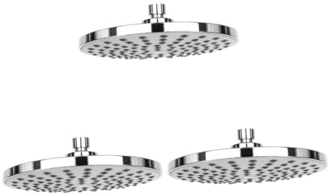 Operitacx 3 piezas Cabezal de Ducha Redondo Resistente Rociador Superior Anticorrosión para Baño Experiencia Tipo Hotel de Agua Duradero y Práctico