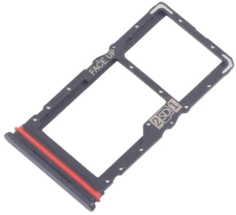 Ricambio Compatibile con Motorola Moto G56 5G XT2529 Carrello Vassoio Alloggio SUPPORTO adattatore SLOT PORTA CARD carrello per SCHEDA SIM + vano Memoria Micro Sd (Nero)