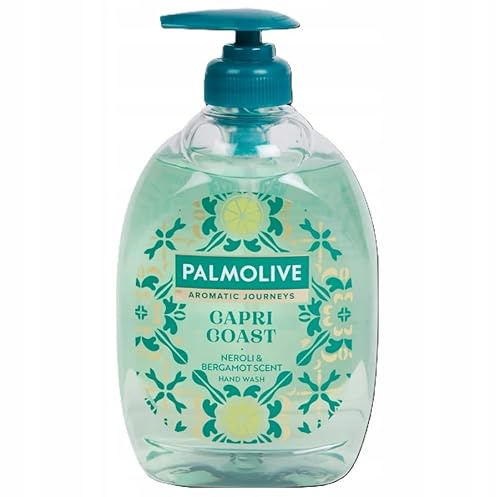 Palmolive Lot de 6 savons pour les mains avec pompe – Capri Coast Neroli et bergamote – 500 ml