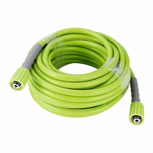 NiuLumea Tubo flessibile ad alta pressione per rondella 10 per m, 200 bar, acqua fredda, tubo da giardino, lavaggio e irrigazione auto, non polimero, verde