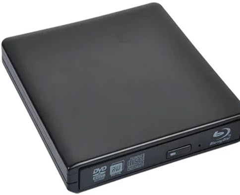 Blu-Ray-brännare USB3.0 Extern optisk DVD-enhet Inspelare 3D Blu-Ray-spelare Writer Reader(Zwart,4K Burning)
