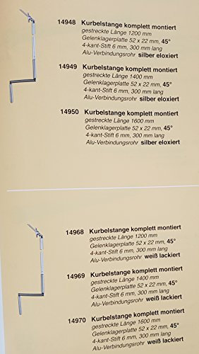 Kurbelstange Kurbel Rolladen Rollladen Rolladenkurbel Gelenk Kurbelgelenk Gelenkplatte nach Auswahl (14945)