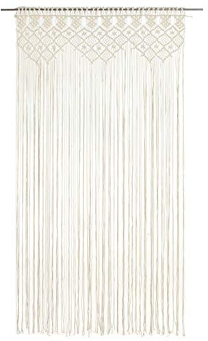Tidyard Makramee Vorhang Handgefertigt Wandbehang Tapestry Dekovorhang Türvorhang Fenstervorhang Hochzeit Hintergrund 140x240cm Baumwolle