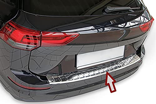 Recambo | Protector de Parachoques trasero | Compatible con VW Golf 8 Variant | a partir de 2020 | Acero Inoxidable Cromado | Protección borde de carga
