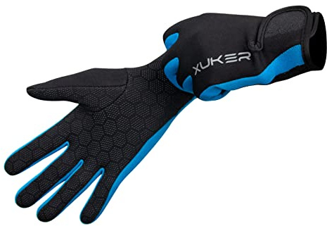 XUKER Neoprene Glove,Wetsuit Gloves 1.5mm & 2mm for Scuba Diving Snorkeling Paddling Surfing Kayaking Canoeing Spearfishing Skiing and Other Water Sports, Blue Large