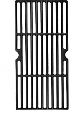 Denmay Gusseisen Grillrost 43 x 21 cm für Charbroil, Enders Boston 3, Enders Monroe 3 Pro, Landmann Triton 3&4, Barbecook Siesta 310, Broil King, Emaillierter Gusseisenrost, 1 Pack