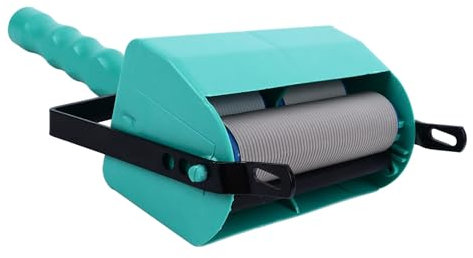 Pssopp Rouleau de Peinture à Motifs, Rouleau de Peinture à Motifs Décoratif avec Poignée Antidérapante, Texture de Gaufrage, Rouleau en Caoutchouc, Outil de Motif Mural pour la