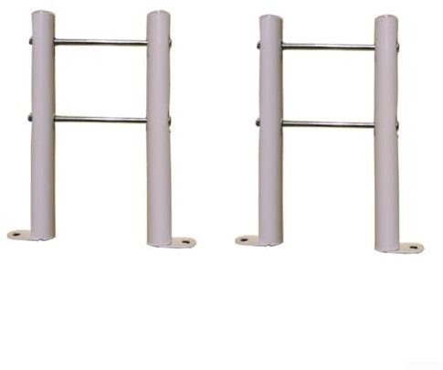 Carpango Cast Iron Radiator Support Feet, Thickened Radiator Vertical Fixed Bracket, 20cm, Black, 2 Pack
