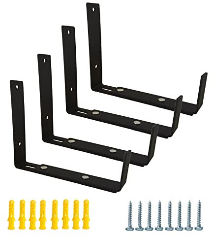 Staffa per fioriera, regolabile, per fioriere, con dimensioni regolabili, larghezza della parte inferiore della fioriera (4 pezzi)