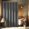 EurCross Duschvorhang 180x200 cm Leinen Texturiert, Dunkelgrau Wasserdicht Textil Stoff Badvorhang, Schwerer Luxus Antischimmel Waschbar Dusch Vorhang mit 12 Ringen