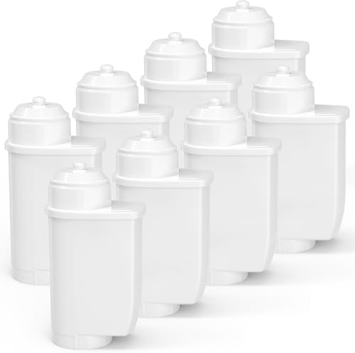 8 stycken vattenfilter för Siemens EQ Series, EQ5 EQ6 EQ7 EQ9 S500 S700 S900 EQ500, ersättningsvattenfilter för Siemens 3200, Bosch TCZ7003, TCZ703, TZ70003, Bosch 12008246 46 46 7873, för Brita®