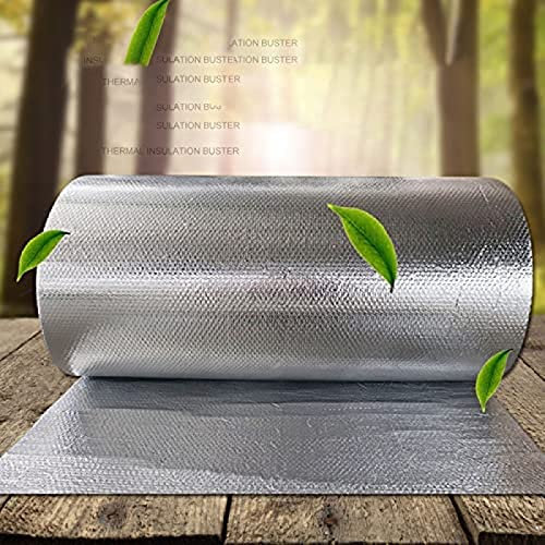 Aluminium Foil Insulation Vapour Barrier Self-Adhesive for Walls Floors Attics Lofts Garages Radiator Sheds Caravans Boats Greenhouses