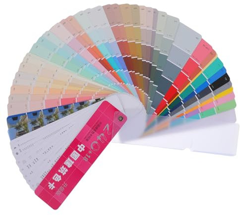 Holibanna Schede Campioni Vernice 258 Colori Conformi Strumento Colori Pratico Schede per Progetti Pittura per Uso Edilizio