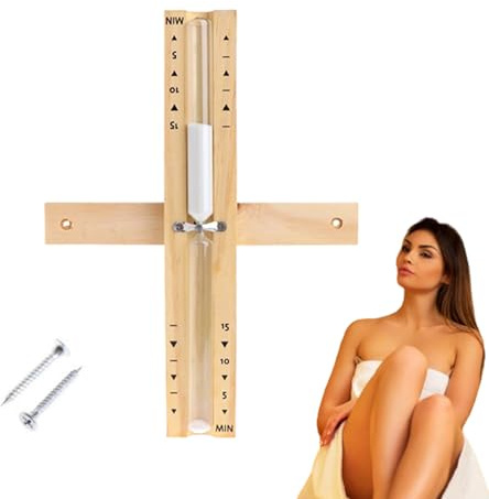 per sauna - in legno rotante da 15 minuti con design resistente al calore