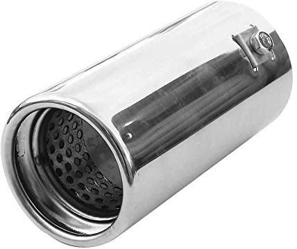 Universale Terminale di scarico per auto, in acciaio inox, cromato