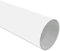 Interdeco Rohr Weiß in 28 mm Ø, aus Metall für Gardinenstangen, 100 cm