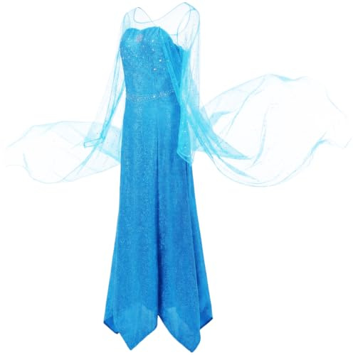 YOSICIL Robe de Princesse pour Femme Costume Vêtements Automne Hiver Déguisement Soirée Cérémonie Anniversaire Noël Halloween Fête Partie