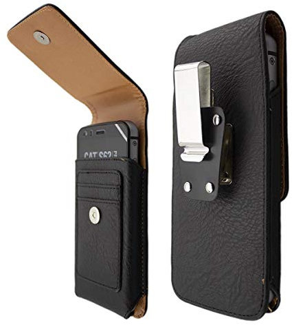 caseroxx Handy Hülle Outdoor Tasche für Cat S62 / S62 Pro mit drehbarem und abnehmbarem Gürtelclip in schwarz