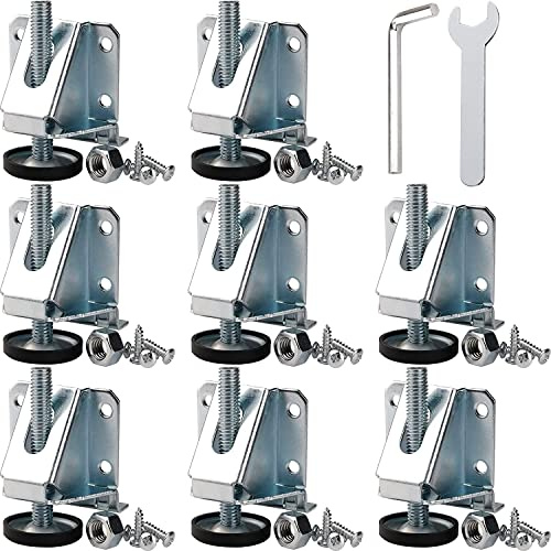 Anwenk Leveling Feet Heavy Duty Furniture Levelers Adjustable Table Leg Leveler w/Lock Nuts for Furniture,Table, Cabinets, Workbench,Shelving Units and More,8Pack