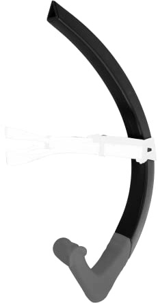 Aquasphere Focus Snorkel - Snorkel da Allenamento con Supporto Regolabile per la Testa, evacuazione dell'Acqua, boccaglio in Silicone per Comfort e stabilità Durante Il Nuoto, Piscina e Snorkeling