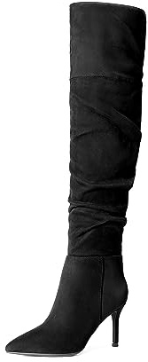 DREAM PAIRS Women's High Heels Over The Knee Boots | Thigh High Pointed Toe Stiletto Long Fall Sexy Boots for Party Wedding