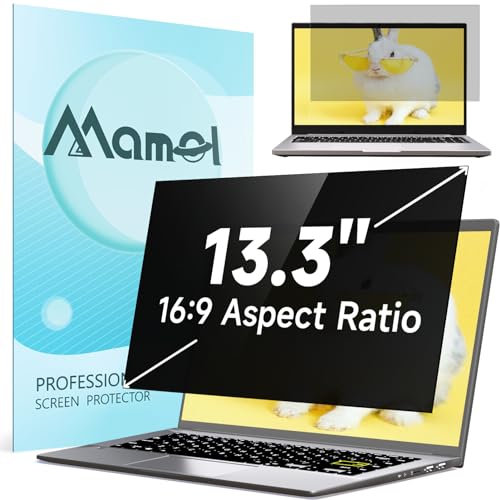 Pantalla de Privacidad Para Portátil de 13.3 Relación de Aspecto 16:9, Protector de Filtro Antirreflejo de Luz Azul, Privacy de Film Extraíble Compatible con Lenovo/HP/Dell/Acer/Samsung/Asus/Toshiba