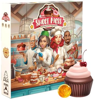 Skellig Games Sweet Mess - Backwettbewerb: Unterhaltsames Gesellschaftsspiel ab 10 Jahren, 1-4 Spieler, 45-90 Min. Spielspaß mit Strategie, Auszeichnungen und Solo-Player-Mode