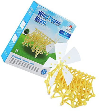 KONTONTY Jouet Éducatif pour Garçons Et Filles Ensemble De Blocs De Construction Créatifs À Énergie Éolienne Reconnaissance des Formes Compétences des Garçons Et des Filles