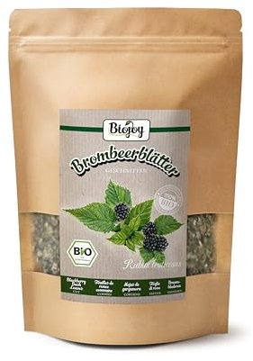 Biojoy Feuilles de ronce commune BIO (100 g), séchées et coupées, pour thé et infusion (Rubus fruticosus)
