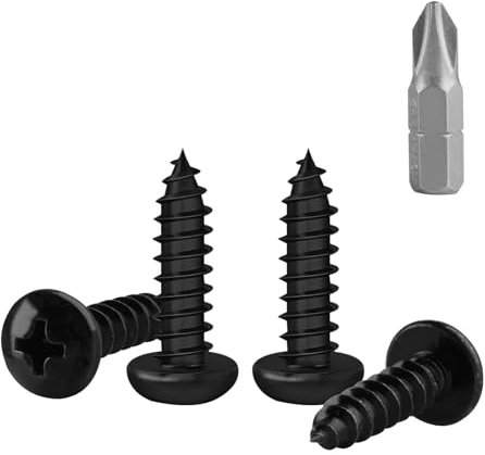 150 Pcs Tornillos M5x 20 mm Tornillos Autorroscantes, Tornillos de Cabeza Redonda, Tornillos Autotaladrantes de Cabeza en Cruz, M4 Tornillos de Cabeza de Botón, Tornillos para Madera Muebles