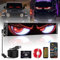 Gxpjycfob Devil Eyes Light for Trucks, Devil Eyes Light for Cars, LED Eyes for Trucks and Cars, Soft Screen for Car Windows, USB 5V Flexible LED Display, Dynamic LED Colourful Eye Lamp, 23.4 x 4.7