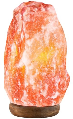 UMAID Himalayan Salt Lamp 8–10 (7–11 lb) – Dimmable Pink Rock Salt Lamp with Wooden Base & Night Light Bulb – Mothers Day Gifts for Mom, Relaxation Lamp, Bedroom Decor, Spa Ambiance