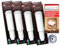 4 x Filterpatronen kompatibel mit Jura white Impressa + 10 Reinigungstabletten Tabs