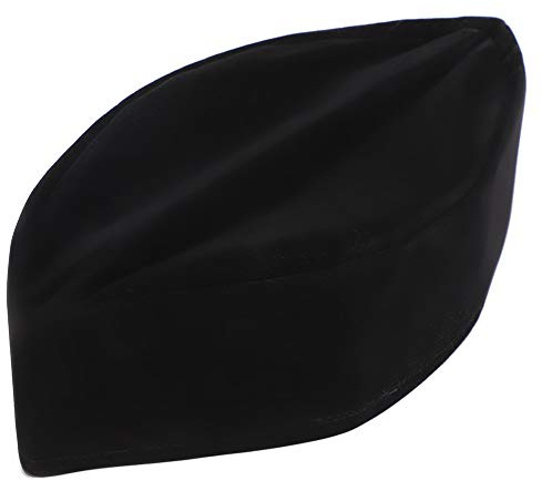 Fydun 59cm Chapeau de prière Musulman Noir mâle Doux Velours doré matériel Chapeau de culte Islamique Islam Bonnet de prière pour Homme