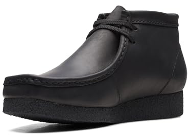 Clarks Shacre Boot Mens Black Leather, 7.5
