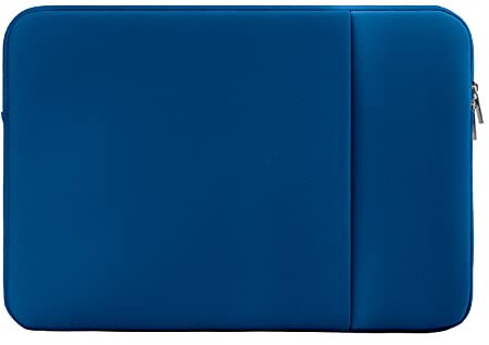 MicaYoung 11-11.6 Inch Laptop Sleeve Shockproof Case Padded Computer Protective Cover with Pocket Compatible with 11.6 inch MacBook HP Dell Samsung Chromebook Notebook, Navy Blue