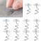 KAIAIWLUO Polsternadel,100 PCS Klaren Köpfen für Sofa Twist Pins Plastik Kopf Polsternagel für Polster Couch Chair Autosofa Dachhimmel Reparatur Matratzen Bedskirts Headliner