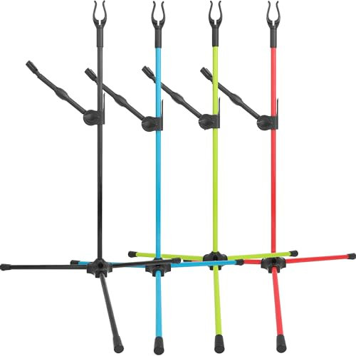wolfman Bogenschießen Groß Bogenständer Halter Recurve Bogenständer Tragbarer Faltbarer Bogenständer für den Zielschießstand (Grün)