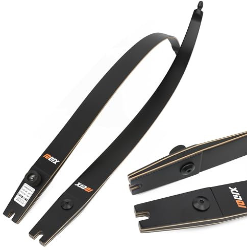 surwolf Flettenti per arco ricurvo da competizione, 16~32lb flettenti per arco ricurvo da tiro con l'arco, interfaccia ILF,H25 66/68/70 arco ricurvo smontabile,arco lungo (68”, 28 lbs)