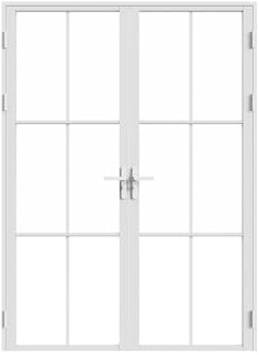 SEROTO - Bloque de puerta reversible con dos hojas de aluminio y vidrio templado, 2 x 204 x 73 cm, color blanco