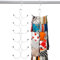 1 Pcs Porte-écharpe à 12 Compartiments, Cintre Foulard, avec Crochet Rotatif à 360 °, pour Foulards,Châle,Ceinture,Cravate (Blanc)