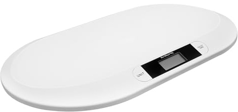 Pèse-bébé numérique pour nouveau-né, balance ergonomique LCD 20 kg, mesure précise du poids de bébé, fonction tare, arrêt automatique, pour la maison, petits animaux, portable, matériau ABS, 55 x 32