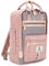 SEVENTEEN LONDON – 12L Laptop-Rucksack für Damen 13 Zoll Mädchen Jungen Schulrucksack Wasserabweisendes Nylon Tagesrucksack in Rosa & Grau für Universität/Reisen/Herren – 'Wimbledon'