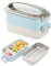 Belegao Bento Lunch Box for Adults Kids 2-layer Food Containers Compartment Reusable Leak Proof Lunchbox Food Container Freezer Dishwasher for Adults Work Children School (BPA Free)
