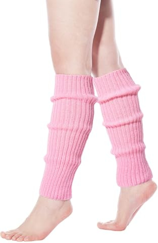 Abodhu Leg Warmers for Women Ribbed Knit Leg Warmer for Girls 80s Party Dance Sports Socks