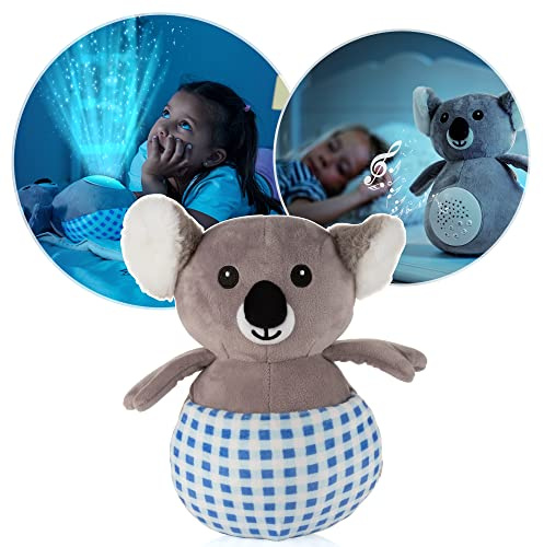 reer Koko Koala | Plüsch-Nachtlicht und Kuscheltier | mit Sternenhimmel-Projektor | der perfekte Begleiter für Kinder und Babys