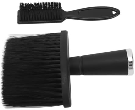 Hals-Staubbürste, Friseur-Staubbürste für Weiches Haar, Große Haarschneide-Staubbürste, Haarfegerbürste, Friseurbürste mit Weichem Borstengriff für Bart, Hals, Gesicht