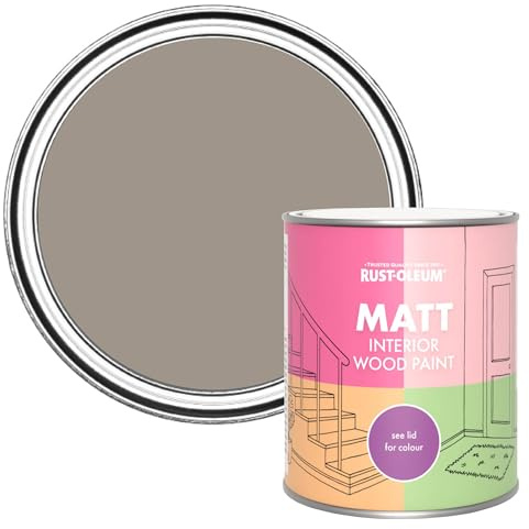 Rust-Oleum Brown Interior Wood Paint in Matt Finish - Whipped Truffle 750ml