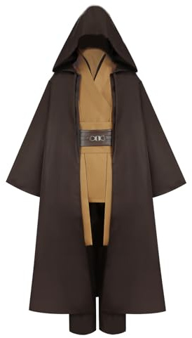 Disfraz de túnica Gothden con capucha, bata de caballero, conjunto completo de fantasía para Halloween, disfraz de cosplay, para fiesta y mascarada